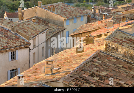 Des toits de St Saturnin les Apt Provence France Banque D'Images