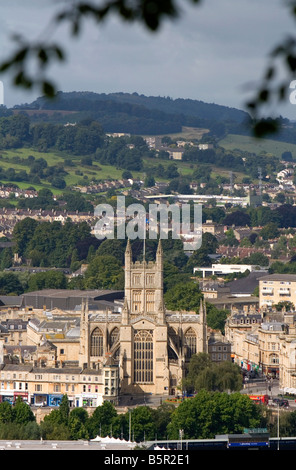 L'église abbatiale de saint Pierre dans la ville de Bath en Angleterre Somerset Banque D'Images