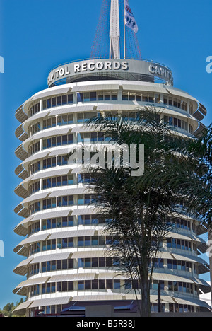 Capitol Records principaux United States basé label, administré par EMI Hollywood, Los Angeles CA siège en Californie Banque D'Images