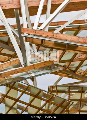 Détail architectural de la Serpentine Gallery pavilion 2008 dans Hyde Park par Frank Gehry Banque D'Images