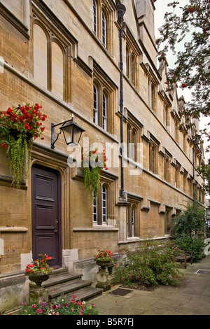 Bibliothèque Une bibliothèque médiévale Fellows au Jesus College à Oxford Banque D'Images