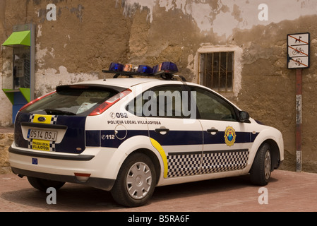 Voiture de police Espagnol Espagne locale Policia Banque D'Images