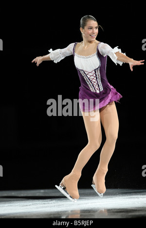 Alissa Czisny des USA skates dans le spectacle de gala aux Internationaux HomeSense Patinage Canada 2008 de patinage artistique Banque D'Images