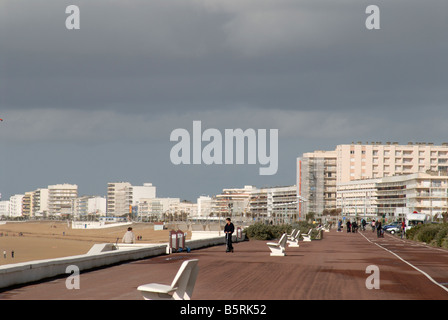 St Jean de Monts, Promenade Banque D'Images