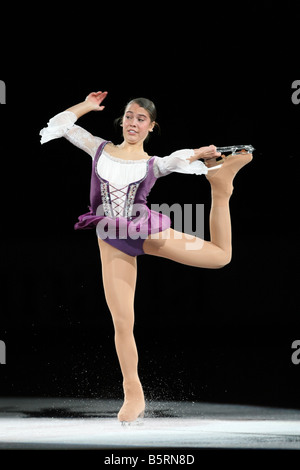 Alissa Czisny des USA skates dans le spectacle de gala aux Internationaux HomeSense Patinage Canada 2008 de patinage artistique Banque D'Images