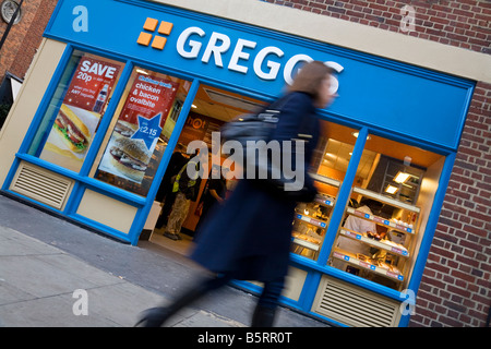 Boulangerie de Greggs Banque D'Images