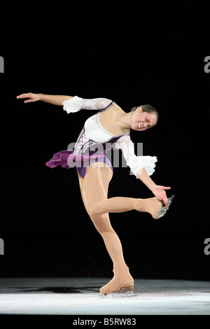 Alissa Czisny des USA skates dans le spectacle de gala aux Internationaux HomeSense Patinage Canada 2008 de patinage artistique Banque D'Images