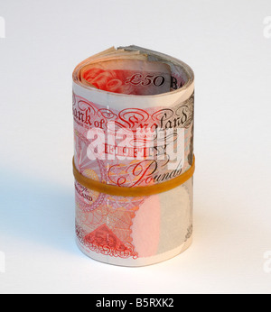 Grande-bretagne Royaume-uni 50 Cinquante Pound Bank Notes Banque D'Images
