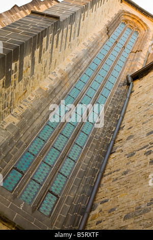 La fenêtre de temps dans la Cathédrale, Prague, République Tchèque Banque D'Images