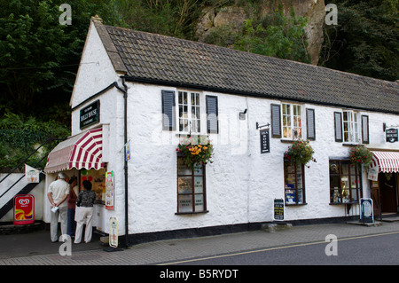 Les salons de thé café dans les gorges de Cheddar Somerset UK Holly House Banque D'Images