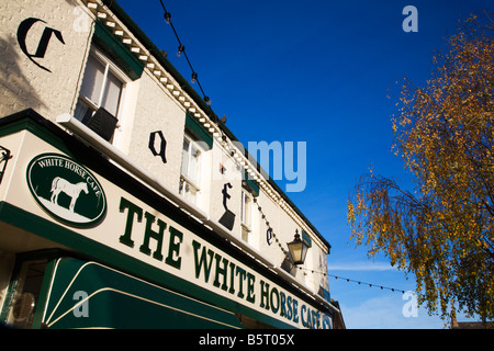 White Horse Cafe Thirsk North Yorkshire Angleterre Banque D'Images