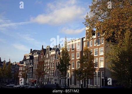 En plus de l'architecture et maisons à Amsterdam Prinsengracht Banque D'Images