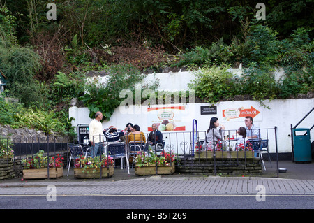 Les salons de thé café dans les gorges de Cheddar Somerset UK Holly House Banque D'Images