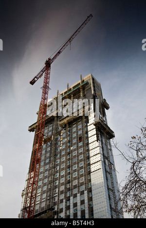 Tours d'habitation en construction à Leeds. Banque D'Images