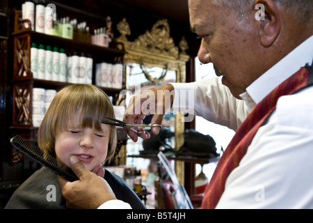 Afrique du Sud Cape Town à la coupe de M. Cobb, le salon de coiffure 279 Victoria Wharf V A waterfront Banque D'Images