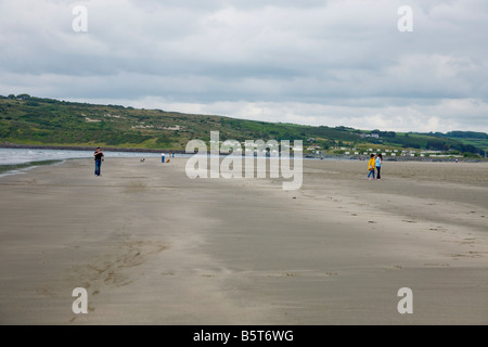 Poppit Sands la baie Cardigan Wales UK Banque D'Images