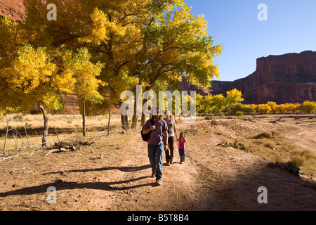White House Trail, Canyon de Chelly réserve Navajo en Arizona Banque D'Images