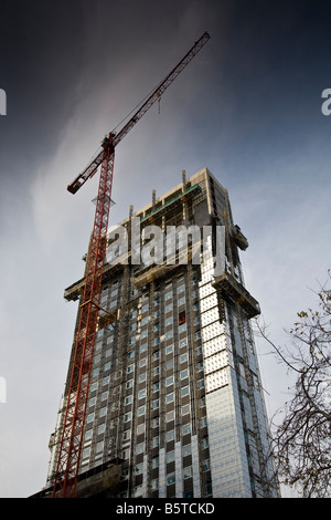 La tour en construction à Leeds. Banque D'Images