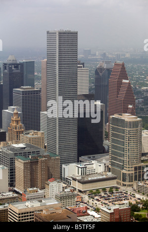 Vue aérienne au-dessus de Houston au Texas Banque D'Images