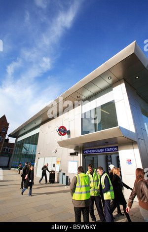 United Kingdom West London ville blanche la nouvelle station de métro Shepherds Bush pour le Westfield Shopping Centre Banque D'Images