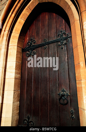 Porte de l’église Banque D'Images