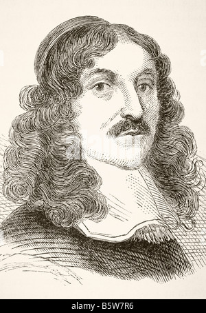 Andrew Marvell, 1621 - 1678. Poète métaphysique anglais. Banque D'Images