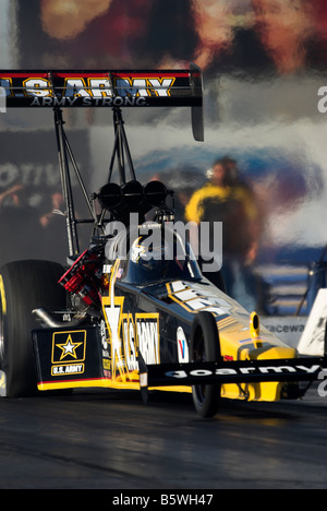 Tony Schumacher à la NHRA National Time Trials en 2008 Banque D'Images