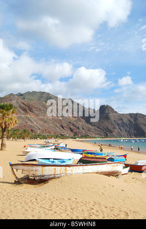 Playa de Las Teresitas, San Andres, Tenerife, Canaries, Espagne Banque D'Images