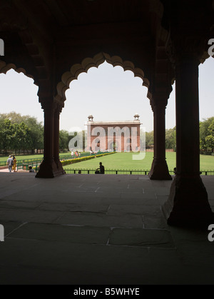 Fort Rouge Delhi Inde Niqar Khana construit par Shah Jahan 1639-48 Banque D'Images