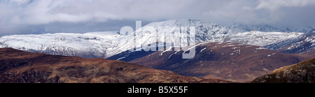 Ben Conival Assynt plus vu de dessus Elphin Banque D'Images