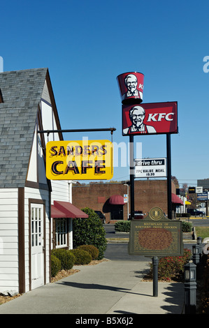 Harland Sanders Cafe et premier musée Kentucky Fried Chicken dans Corbin Kentucky Banque D'Images