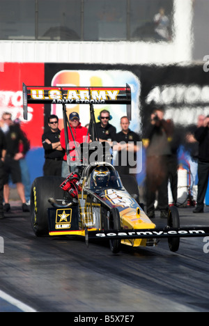 Tony Schumacher à la NHRA National Time Trials en 2008 Banque D'Images