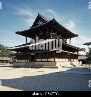 Japon Nara Horyu-Ji Kon-Do Hall d'Or Banque D'Images