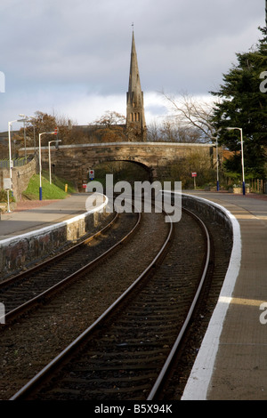 Invergordon Gare, Invernesshire, Ecosse, Royaume-Uni Banque D'Images