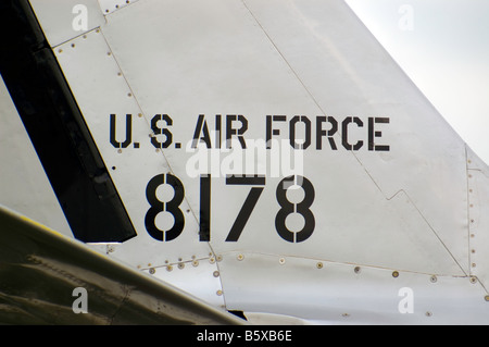 F86 Sabre de l'Amérique du Nord à l'avion de chasse de l'aéronautique de Biggin Hill Banque D'Images