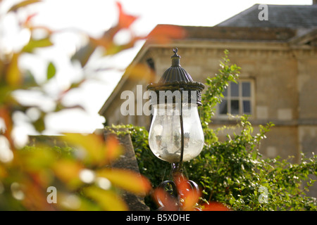 Une lumière extérieure à Kirtlington Park dans l'Oxfordshire UK Banque D'Images