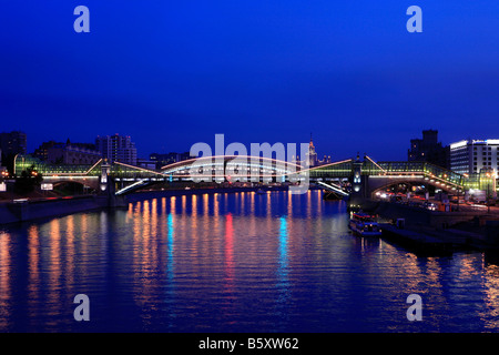 La gare Kievsky Bridge à Moscou, Russie Banque D'Images