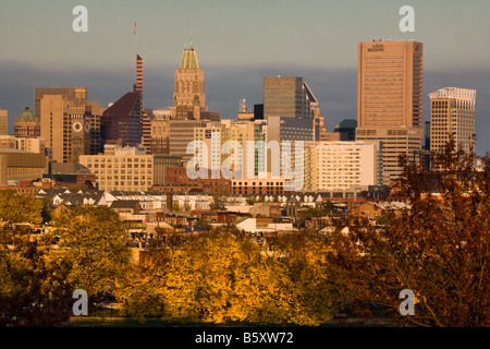 L'horizon de l'automne de Baltimore Maryland Banque D'Images