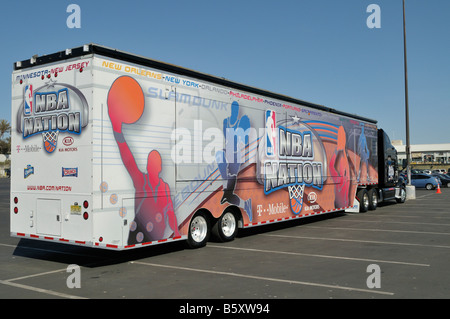 Nation NBA chariot prêt et en attente pour le jour de l'événement spécial Banque D'Images