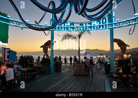 Pacific Park à Santa Monica Pier Banque D'Images