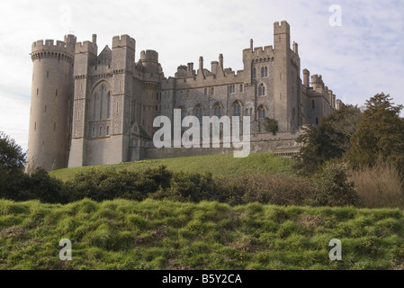 Château d'Arundel Arundel West Sussex UK vieux châteaux Banque D'Images