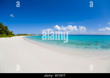 Shoal Bay West Beach sur l'île d'anguilla dans les Antilles Britanniques Banque D'Images