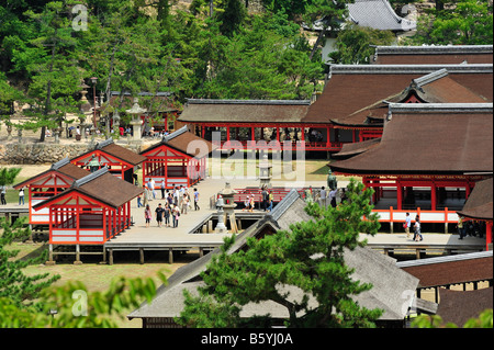 Miyajima Itsukushima Jinja cho Hatsukaichi Préfecture de Hiroshima au Japon Banque D'Images