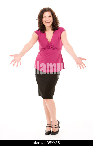 Portrait of Woman Smiling Banque D'Images