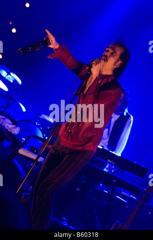 Nick Cave, Nick Cave and the Bad Seeds, Rome, Italie, 2008 Banque D'Images