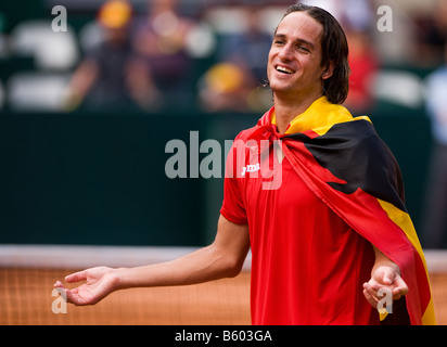 Espagne Madrid 19 SEPTEMBRE Feliciano Lopez de l'Espagne au cours de la demi-finale de la Coupe Davis entre l'Espagne et les États-Unis Banque D'Images