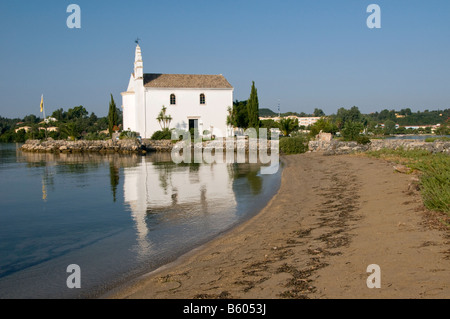 Sainte Eglise de Ipapandi Gouvia, Corfu, Grèce, Europe Banque D'Images