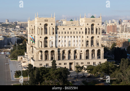 La Maison du gouvernement sur la place de la liberté. Baku, Azerbaïdjan. Banque D'Images