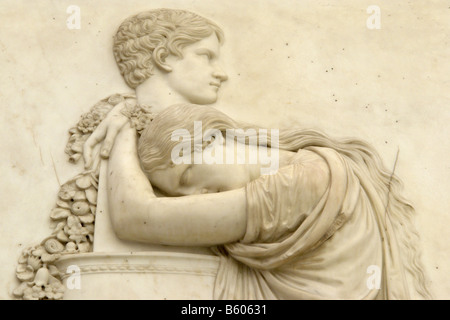 Relief du 19ème siècle attribué à Rinaldo Rinaldi Du Louvre Paris France Banque D'Images