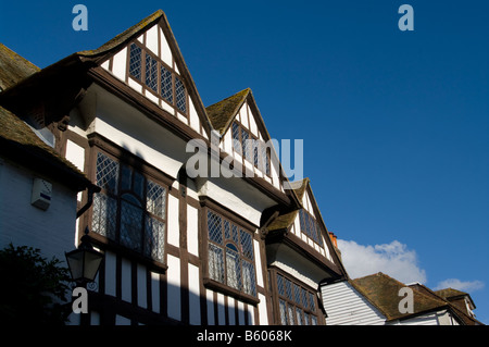 Hartshorn Chambre de style Tudor, cadre en bois Bâtiment avec fenêtres à petits carreaux à Mermaid Street dans le quartier historique de Cinque Ports Ville de Rye East Sussex Banque D'Images